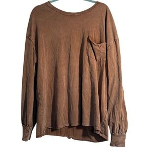 WE THE FREE Fade Into You Tee Washed Brown XL‎